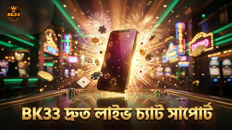BK33 সাপোর্ট টিমের দ্রুত লাইভ চ্যাট সেবা প্রদান।
